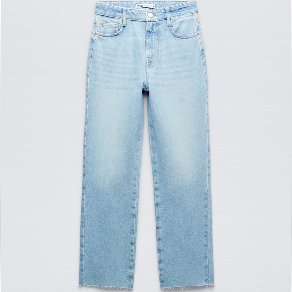 High Rise Straight Jeans